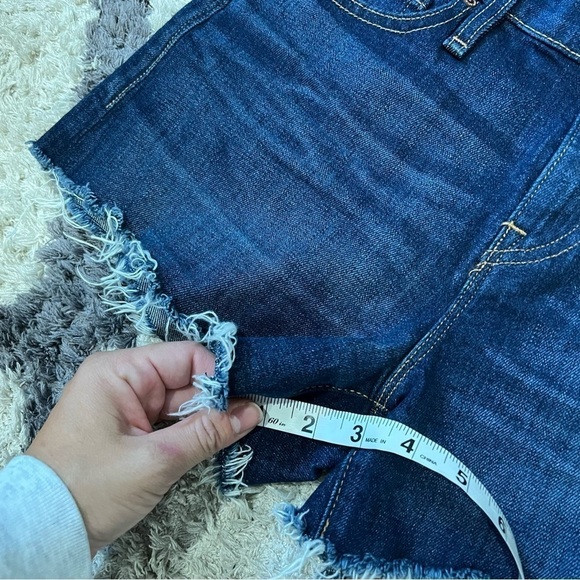 Hudson Jeans Gemma Mid Rise Cut Off Jean Shorts - Picture 9 of 13